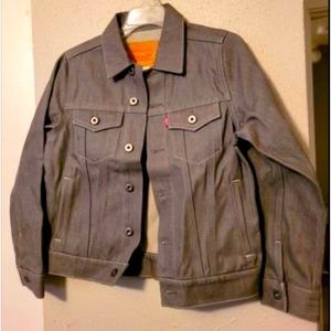 Boys gray Levi’s jeans & jacket set